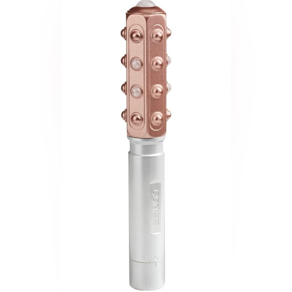 True Glow by Conair FR1C Facial Massaging Beauty Roller, rose gold